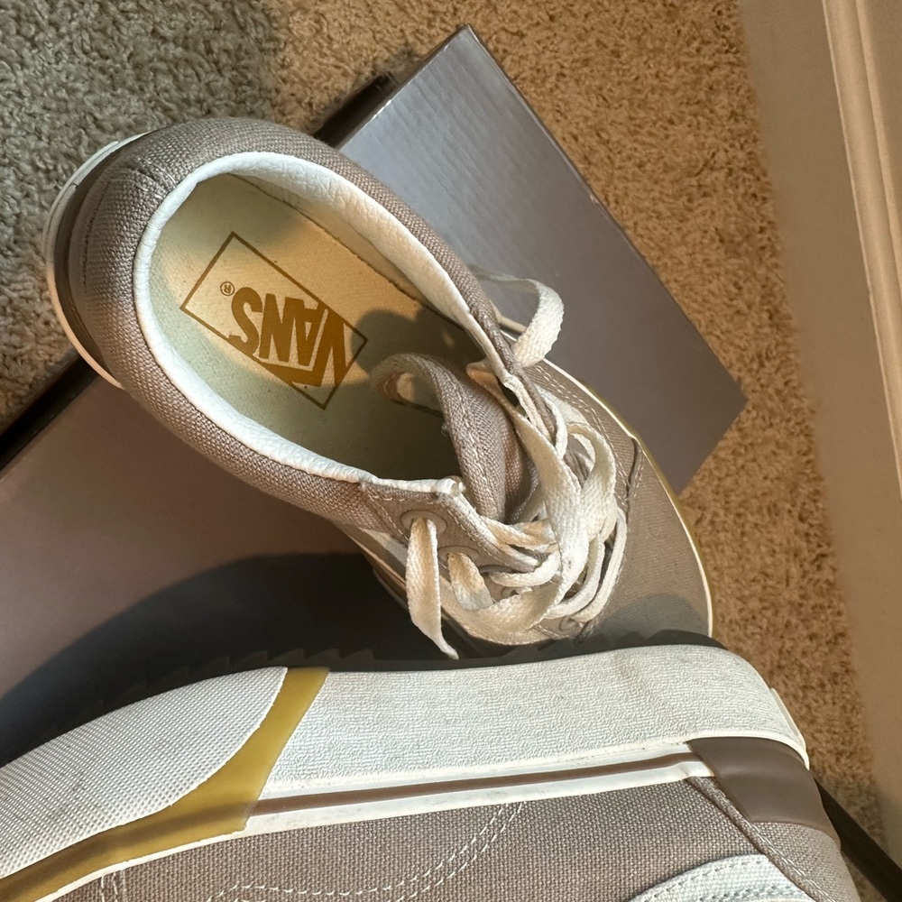 Vans Gray and Gold Casual Sneakers